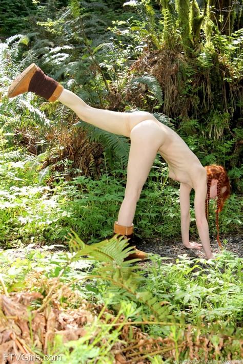 ftv dolly doing yoga in the forest