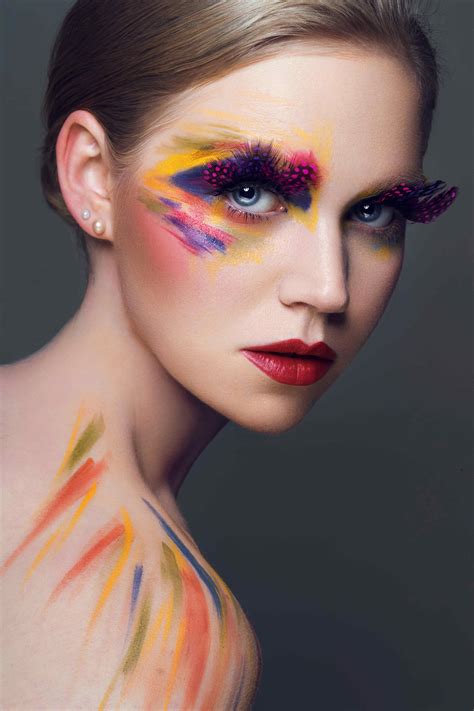 fashion creative makeup colourful makeup photoshoot makeup