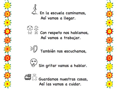 Class Rules In Spanish Rhyme Activity And Printables Spanish