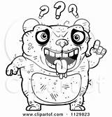Ugly Panda Clipart Confused Outlined Coloring Cartoon Cory Thoman Vector Illustration Royalty Shrugging Marks Blond Question Boy Under 2021 sketch template