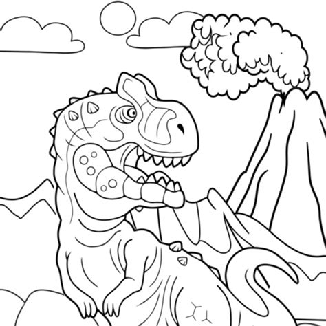 dinosaur coloring pages    easy  print
