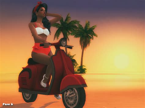 pin up beach pose pack the sims 4 catalog