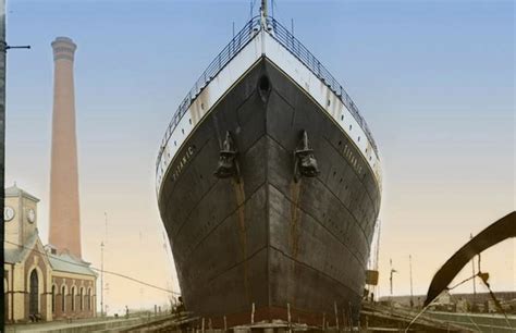 colorized  reveal  incredible beauty  legendary titanic ship