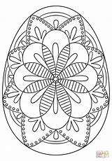 Mandala Easter Pages Coloring Printable Getcolorings Color sketch template