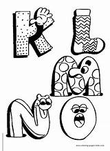 Coloring Pages Alphabet Funny Printable Educational Color Kids Sheets Book sketch template