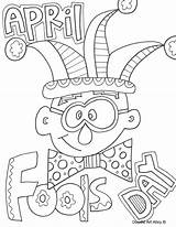 April Coloring Pages Fools Color Fool Printable Doodle Colouring Alley Print Getdrawings Getcolorings 1st Choose Board sketch template
