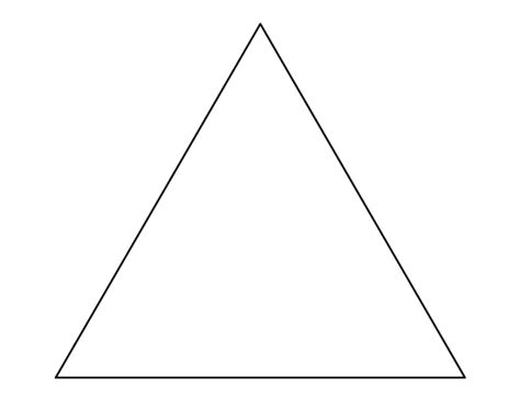printable triangle template