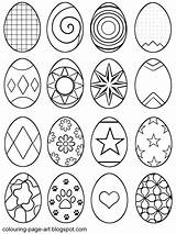 Easter Egg Eggs Coloring Printable Drawing Colouring Designs Pages Drawings Kids Multiple Sheet Patterns Symbol Line Hatching Abstract Colour Small sketch template