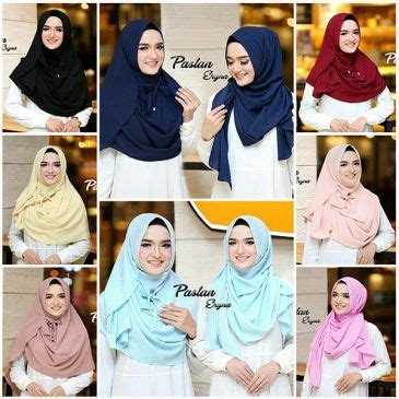 jilbab pashmina instan eryna pashmina muslimah fashion hijab scarf