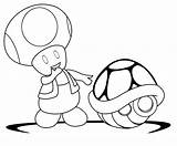 Toad Mario Bros Drawing Coloringtop Getdrawings Lineart sketch template