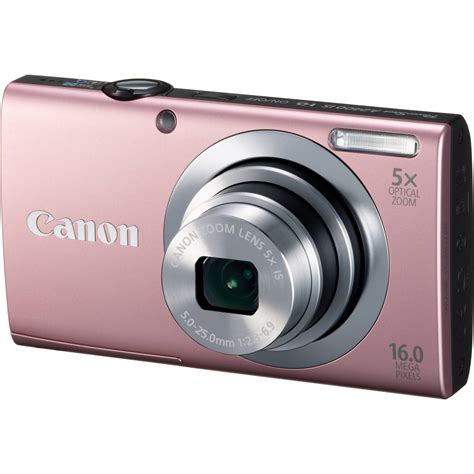 canon powershot   digital camera pink  bh