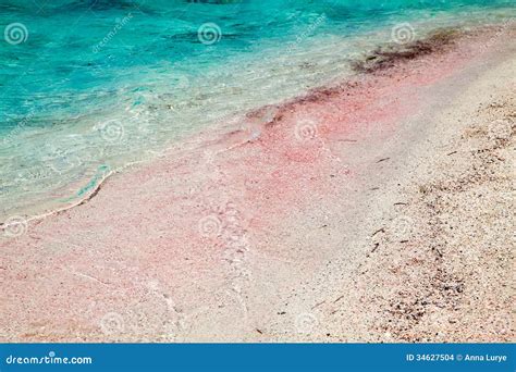 pink sand stock photo image  underwater transparent