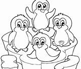 Penguin Coloring Pages Cartoon Kids Penguins Printable Cute Para Colorear Pinguino Print Puffle King Club Baby Sheets Adelie Pinguinos Colouring sketch template