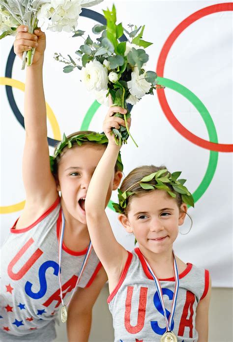 gold   olympics themed kids party project nursery