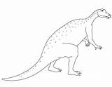 Iguanodon Pages Jurassic Coloring Coloringpagesonly Dino sketch template