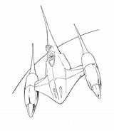Coloring Star Wars Pages Naboo Starfighter Tie sketch template