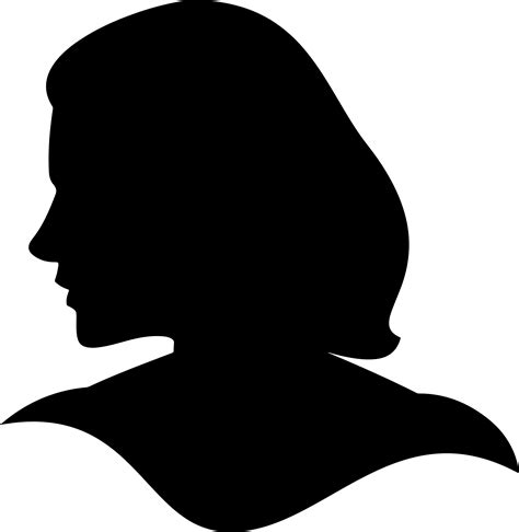 woman  face silhouette clipart