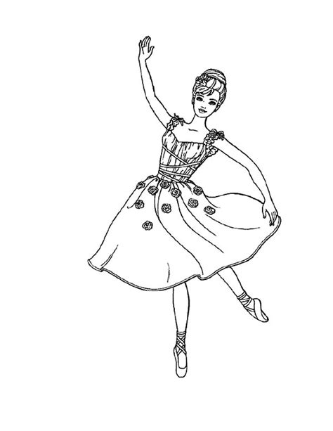 barbie ballerina girl coloring pages coloring sky
