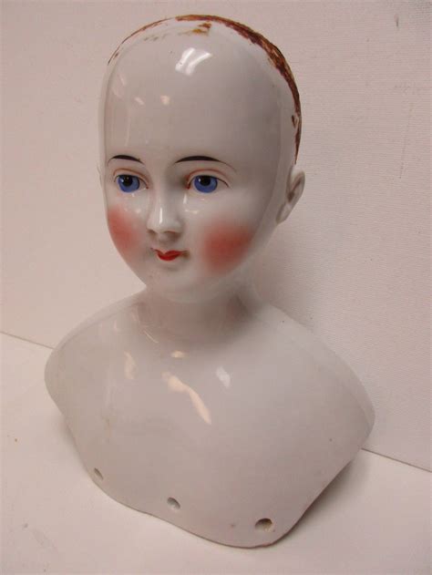 Antique German China Head Doll 7 Bust Antique Price Guide Details Page