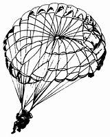 Parachute Drawing Paratrooper Sketch Getdrawings Realistic Pencil Colorful Paintingvalley sketch template