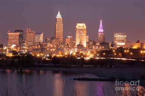 Cleveland Skyline Edgewater Photograph By James Baron