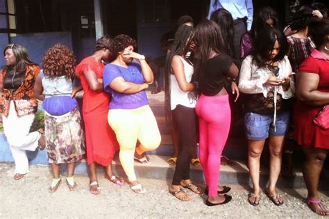 sex workers take over lagos council secretariat for short