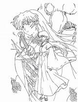 Coloring Pages Inuyasha Lineart Badguys Cute Anime Tseng Akera Deviantart Colorare Da Book Colouring Print Children Printable Printablecolouringpages Adult Wonderful sketch template