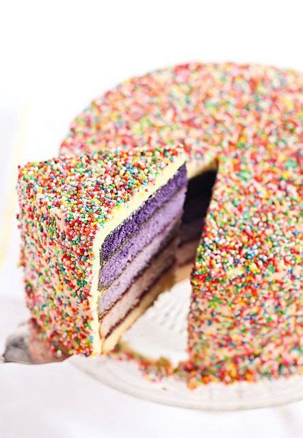 ♥ fuckable food ♥ sprinkle cake creative cakes purple