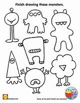 Monster Drawing Kids Coloring Activities Printable Mash Printables Pages Monsters Halloween Sheets Preschool Sheet Color Games Worksheets Activity Step Crafts sketch template