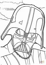 Darth Wars Coloring Star Vader Face Pages Book sketch template