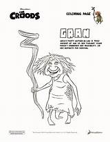 Croods Coloring Pages Colouring Gran Sheets Hellokids Print Dreamworks Printable Kids Color Movies Book Available Sheet Purchase Animation Able sketch template