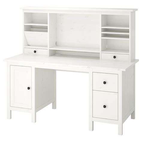 hemnes desk  add  unit white stain   ikea