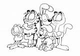 Garfield Pintar sketch template