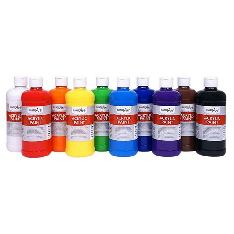 awesome acrylic paint set  colors oz basic supplies  pieces walmartcom walmartcom