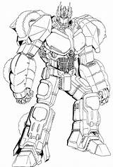 Optimus Transformers Colorat Planse Copii Autobot Roboti Transformer Raskraski sketch template