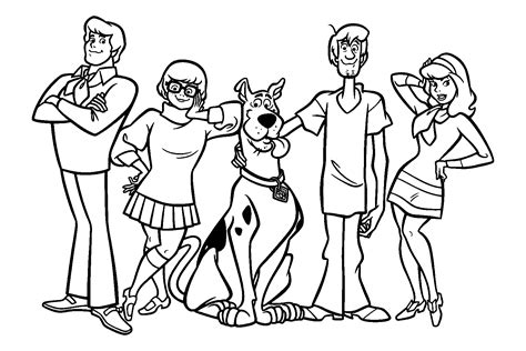classic scooby doo printable coloring pages print color craft