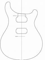 Paul Custom 24 Guitar Reed Prs Template Body Neck Outline Electric Drawing Les Smith Part Build Cut Getdrawings Inspired Bridge sketch template