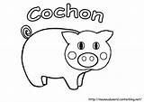 Cochon Coloriage Colorier Ferme Gommettes Rigolo Nounoudunord Primanyc sketch template