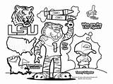 Lsu Coloring Pages Football College Tiger Tigers Logo Clemson Color Sheets Auburn Alabama Louisiana Print Drawing Mascot Printable Osu Sports sketch template