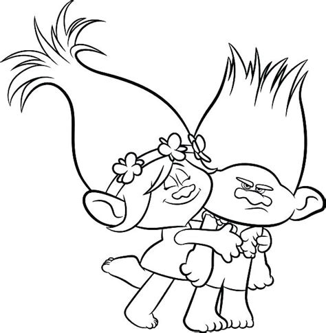 princess poppy coloring pages  printable coloring pages  kids