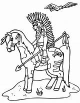 Indians Printable Ausmalbilder Apaches Indios Cowboy Horse Indien Colouring Pueblo Nativos Coloringhome sketch template