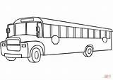 Bus Coloring School Pages Printable Clipart Drawing Public sketch template
