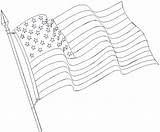 Coloring Flag American sketch template