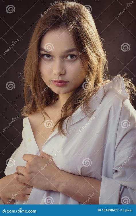 Sensual Woman Undressing Stock Image Image Of Relaxation 101898477