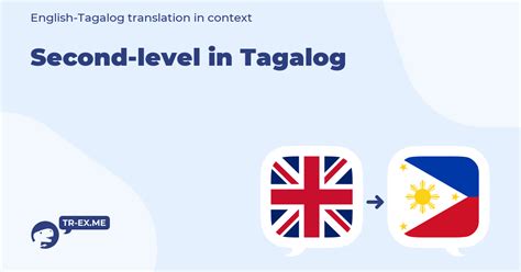 level meaning  tagalog english  filipino translation