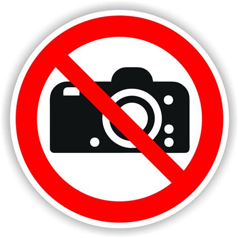 verbot fotografieren schild oder aufkleber