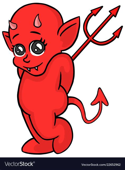 cute devil royalty free vector image vectorstock