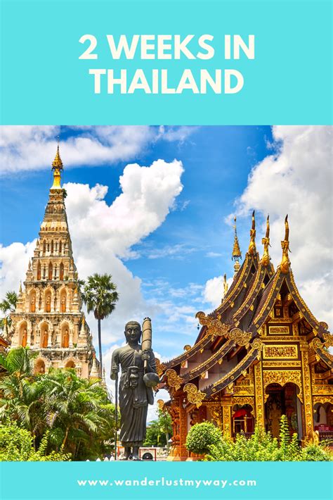 sample itinerary  weeks  thailand wanderlust