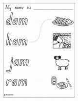 Words Jam Dam Ham Ram Activity Click Studyladder Resource Printable Open sketch template