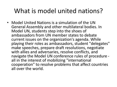model united nations  started powerpoint